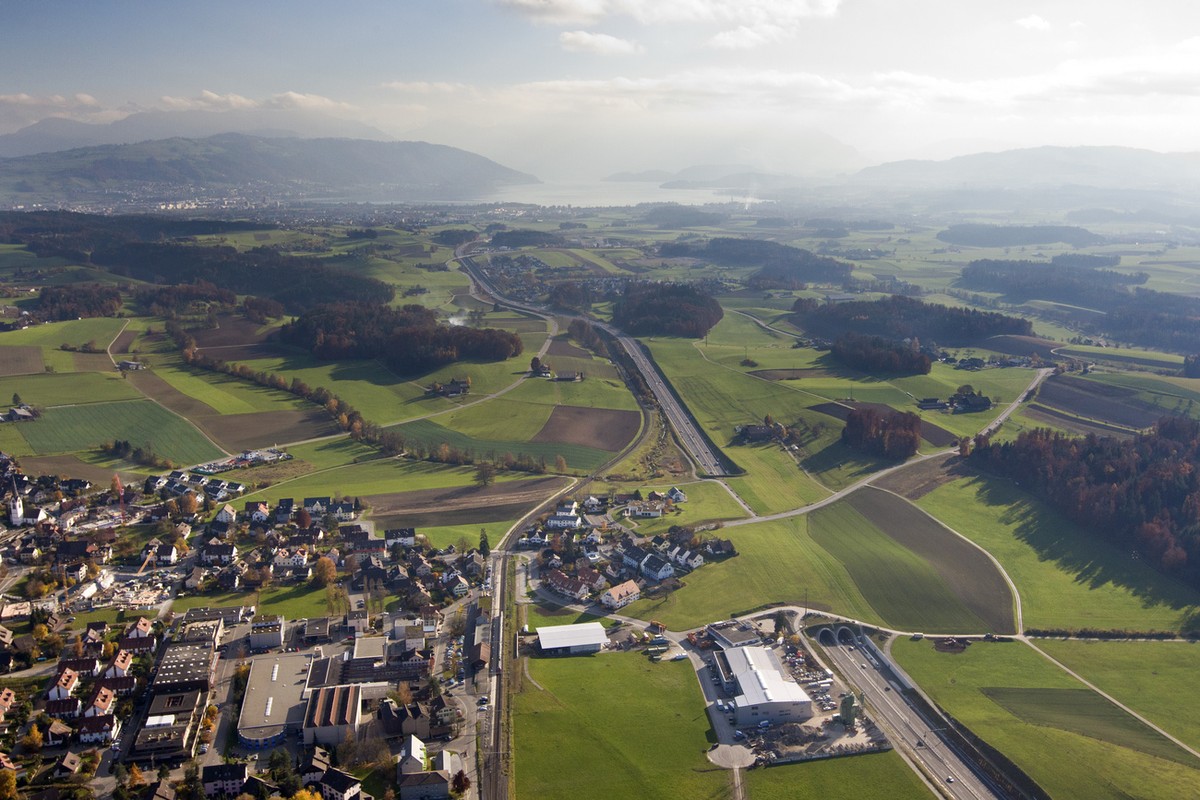 Blick ins Knonauer Amt.
