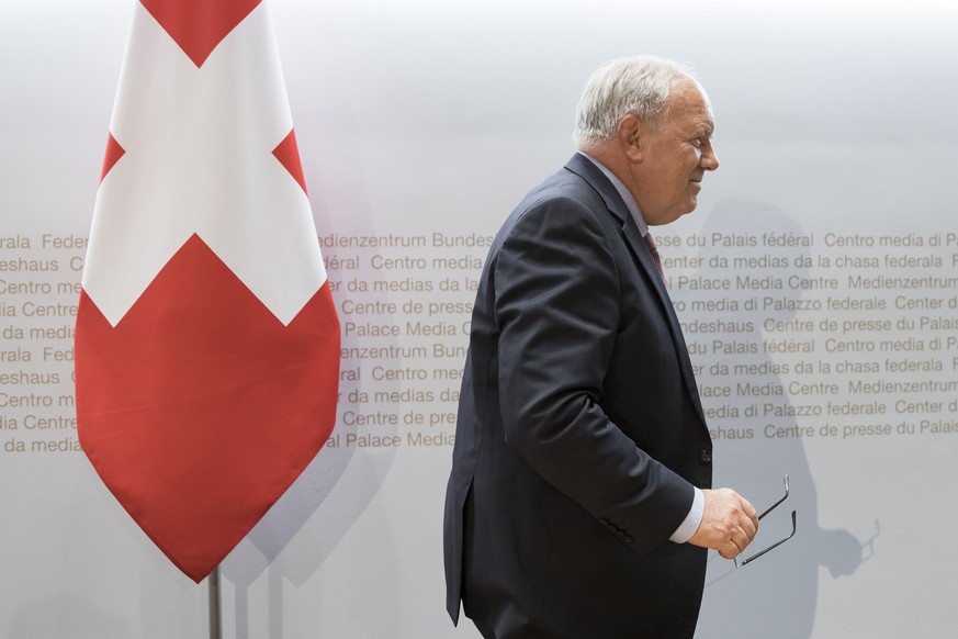 Bundesrat Johann Schneider-Ammann verkündetet am 25. September 2018 seinen Rücktritt.