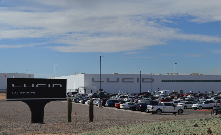 In dieser Lucid-Fabrik in Arizona können 365'000 Elektroautos pro Jahr gebaut werden.