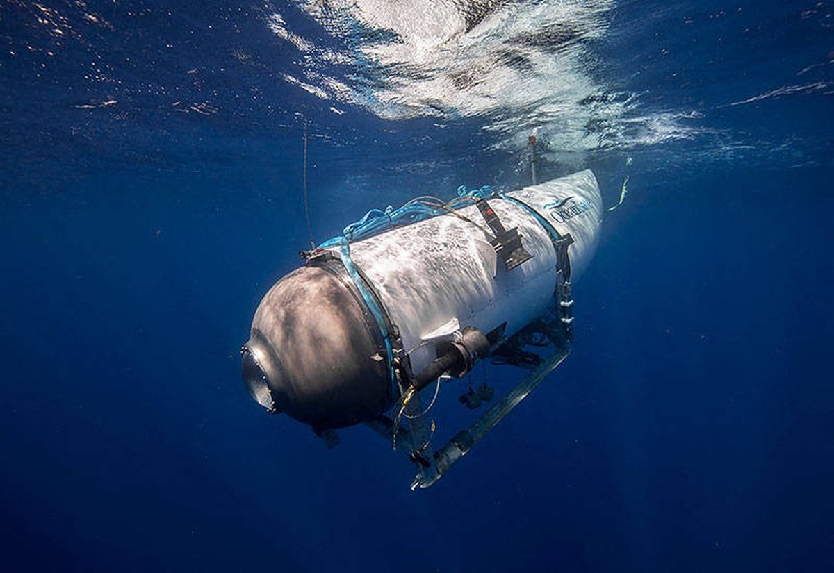 June 19, 2023: Atlantic Ocean: Undated handout photo shows Titan, the submersible that vanished on expedition to the Titanic wreckage. A massive search and rescue operation is under way in the mid Atl ...