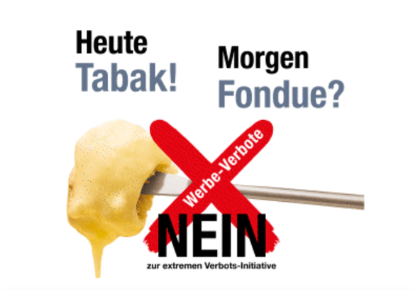 Erste Umfragen: Mediengesetz steht auf der Kippe â klare Mehrheiten fÃ¼r Tabakwerbeverbot\nDiese kampagne ist ððð

Bald wird fondue verboten ððð wirklich, so etwas dummes glaubt ke ...