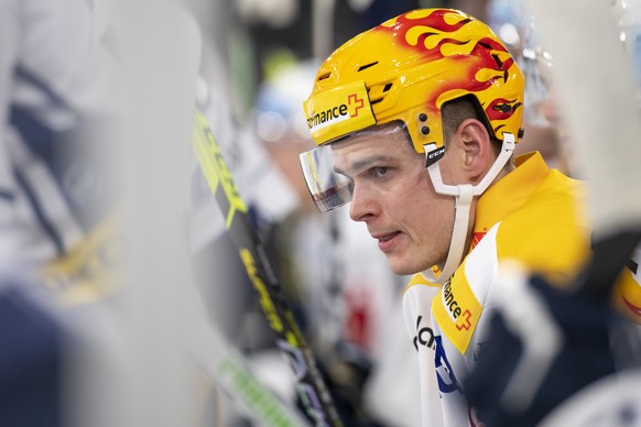 Zugs Topscorer, Gregory Hofmann, waehrend dem Meisterschaftsspiel der National League, zwischen dem EHC Biel und dem EV Zug, am Dienstag 10. November 2020 in der Tissot Arena in Biel. (PostFinance/KEY ...