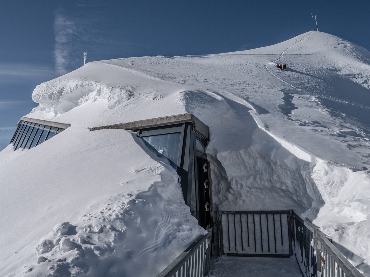 Schnee beim Glacier 3000 Winter 2023/24