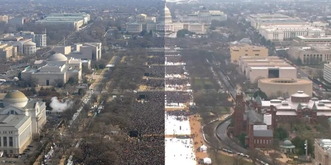 Zu Trumps Amtsantrittsfeier kamen deutlich weniger Leute als bei Obama 2009