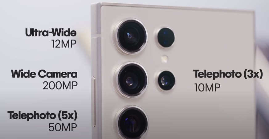 Statt der 10-Megapixel-Telekamera mit zehnfach optischem Zoom im Vorgänger verbaut Samsung neu eine Optik mit «nur» fünffacher Vergrösserung, der aber 50 Megapixel zur Verfügung stehen.