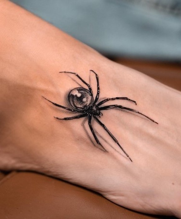 3D tattoos realistic spider
