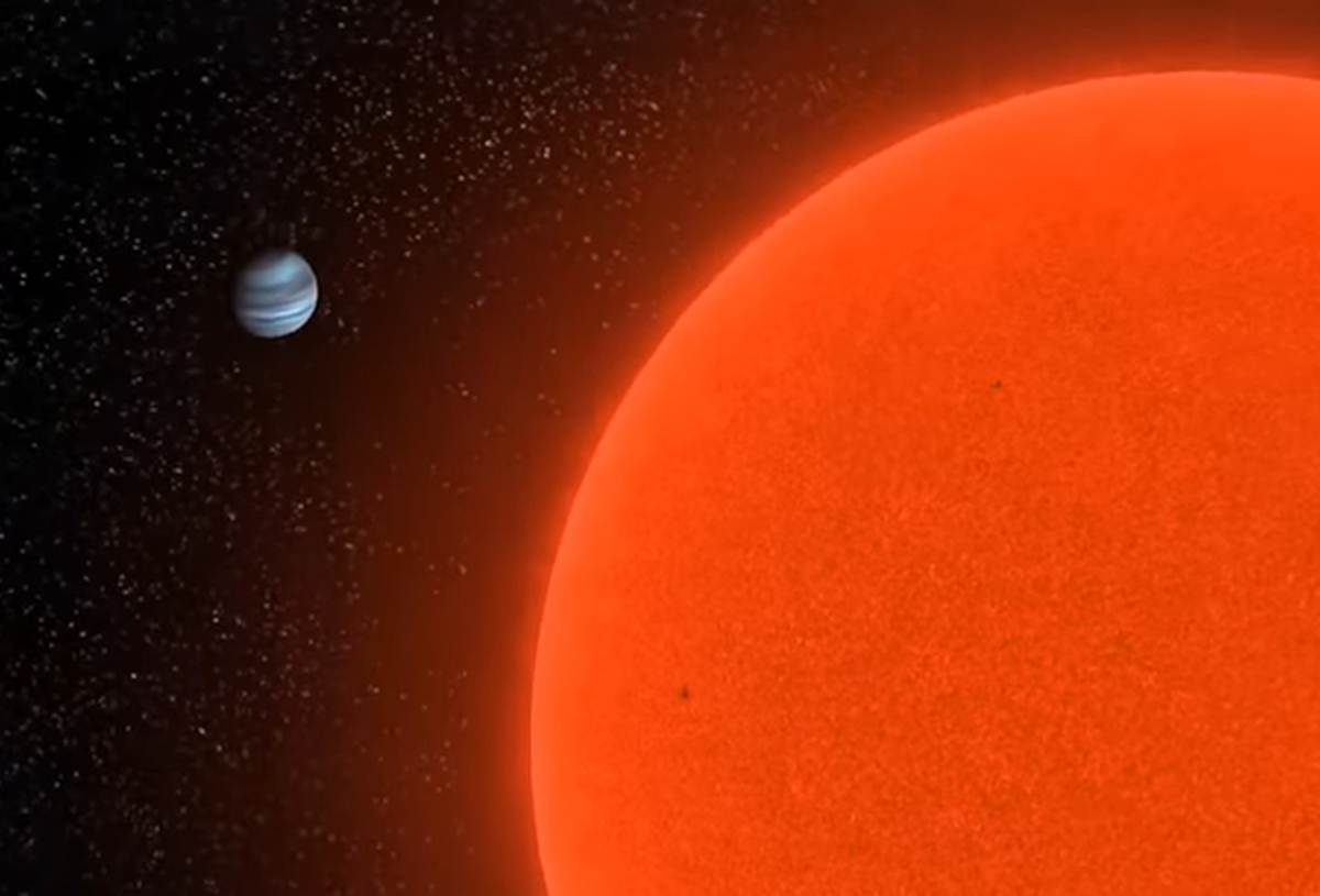 Der Exoplanet Gliese 436 b.