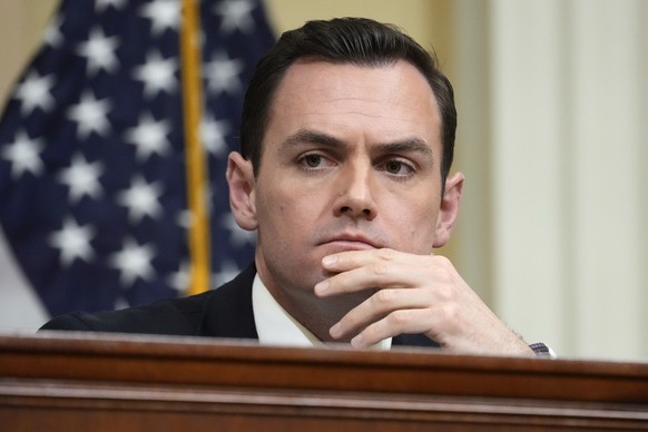 FILE - Chairman Rep. Mike Gallagher, R-Wis., listens during a hearing of a special House committee dedicated to countering China, on Capitol Hill, Tuesday, Feb. 28, 2023, in Washington. Gallagher anno ...