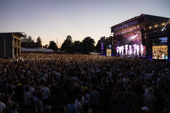 Brazilian singer Anitta performs on the main stage at the Gurtenfestival in Bern, Switzerland, Friday, July 15, 2022. (Peter Klaunzer/Keystone via AP)
Anitta