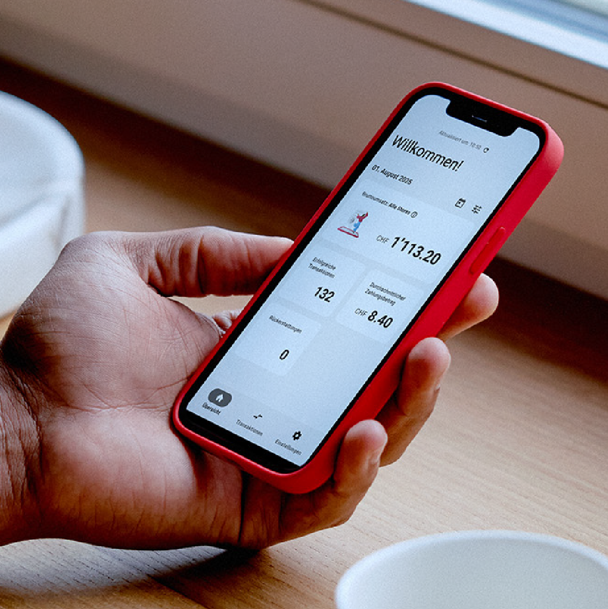 Dans la nouvelle application, les commerçants peuvent notamment consulter le chiffre d’affaires de leurs magasins.