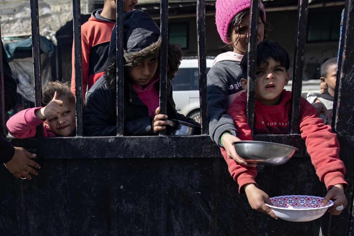 Des enfants palestiniens à Rafah.