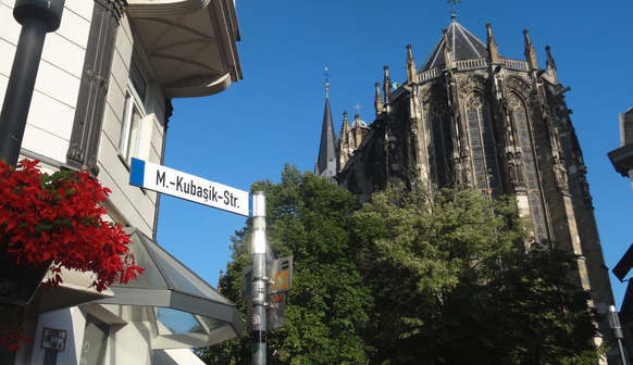 Eine umbenannte Strasse in Aachen.&nbsp;