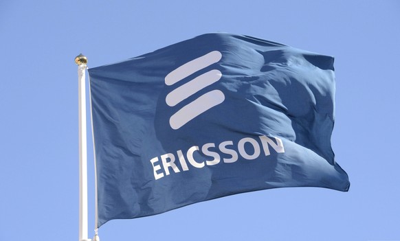 epa07319010 (FILE) - A file photo dated 11 March 2015 showing Ericsson&#039;s flag at the company headquarters in Stockholm, Sweden (reissued 25 January 2019). Ericsson on 25 January 2019 released the ...