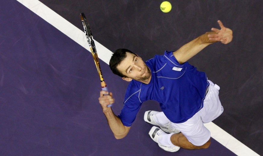 Der Service ist seine Waffe: Ivo Karlovic gewann dank seinem Monster-Aufschlag sechs ATP-Turniere.