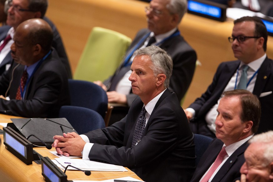 Didier Burkhalter im UNO-Hauptquartier in New York.