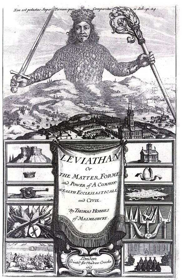 «Leviathan» von Thomas Hobbes.&nbsp;