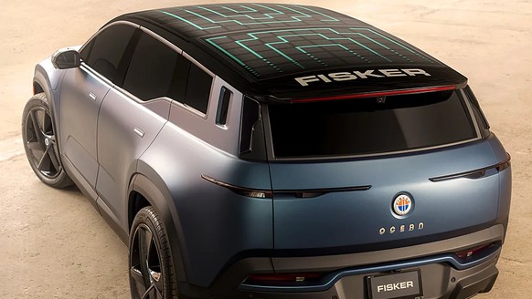 Der Fisker Ocean hat ein Solardach.