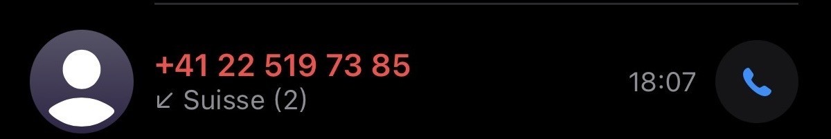 Le numéro de l'escroc