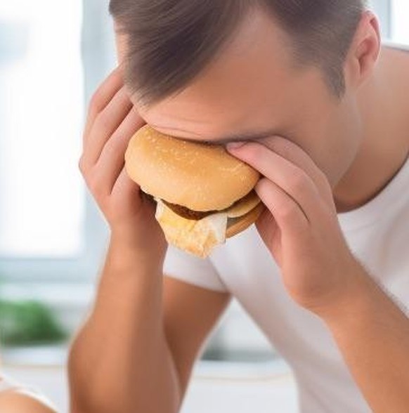 AI-Fail: How do you eat a hamburger?