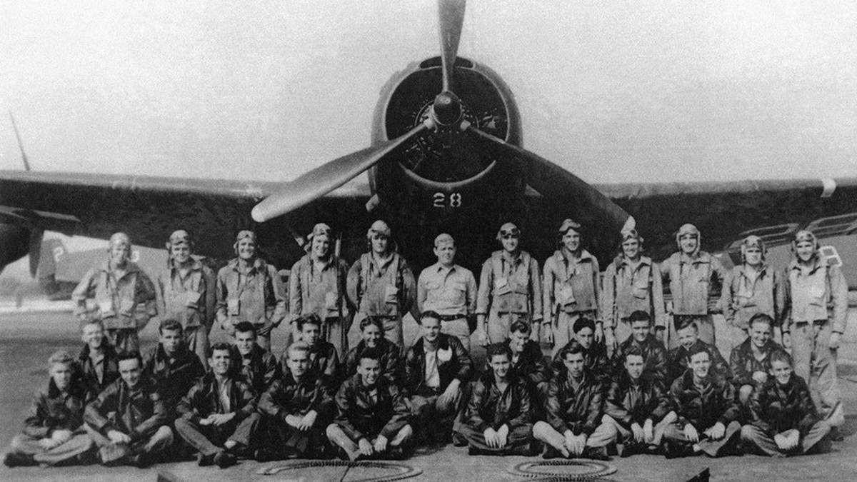 Gruppenbild der im Bermudadreieck verschollenen Torpedobomber-Besatzungen von «Flight 19».