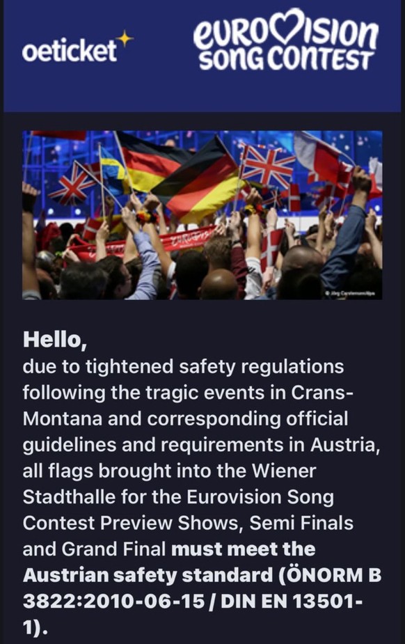 Information des österreichischen Ticketsportals «Oeticket».