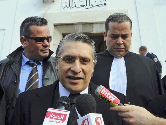 Wurde festgenommen: der bislang aussichtsreiche tunesische Präsidentschaftsanwärter Nabil Karoui. (Archivbild)