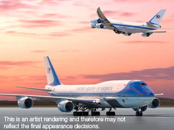 So könnte die neue Air Force One gemäss Boeing aussehen.