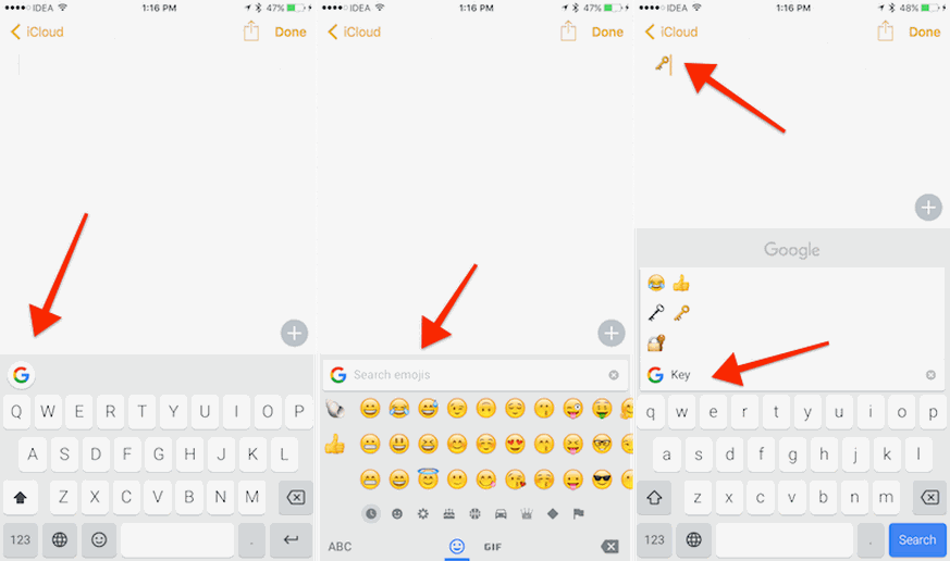 Mit der Gboard-Tastatur hat man die Google-Suche automatisch in allen Apps integriert, die eine Tastatur verwenden. Sei dies WhatsApp, Facebook, YouTube oder Mail-App.