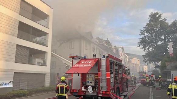 Der Dachstock eines Mehrfamilienhauses in Rorschach SG ist am Mittwochabend in Brand geraten.