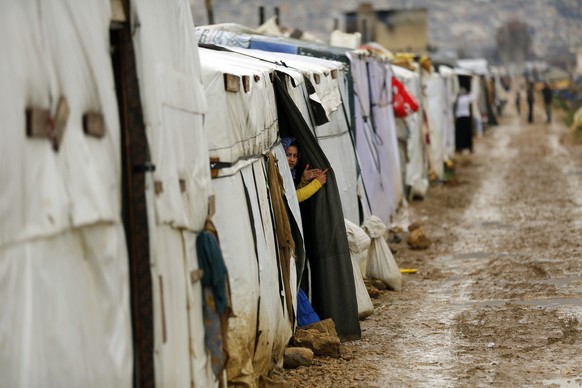 Ein syrisches Flüchtlingscamp in der Nähe von Beirut.
