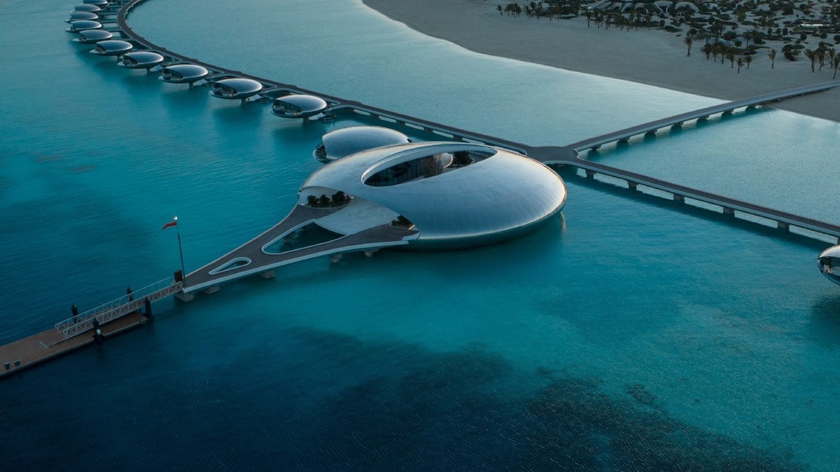 Sur une île de la mer Rouge, un nouvel hôtel 5 étoiles vient d'ouvrir et l'architecture est bluffante.
