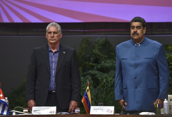 Beide nicht eingeladen: Kubas Präsident Miguel Díaz-Canel und Venezuelas Präsident Nicolás Maduro.