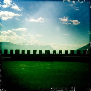 Bellinzona: Verzückter Blick vom Castelgrande...