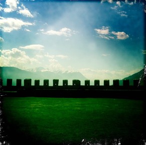 Bellinzona: Verzückter Blick vom Castelgrande...