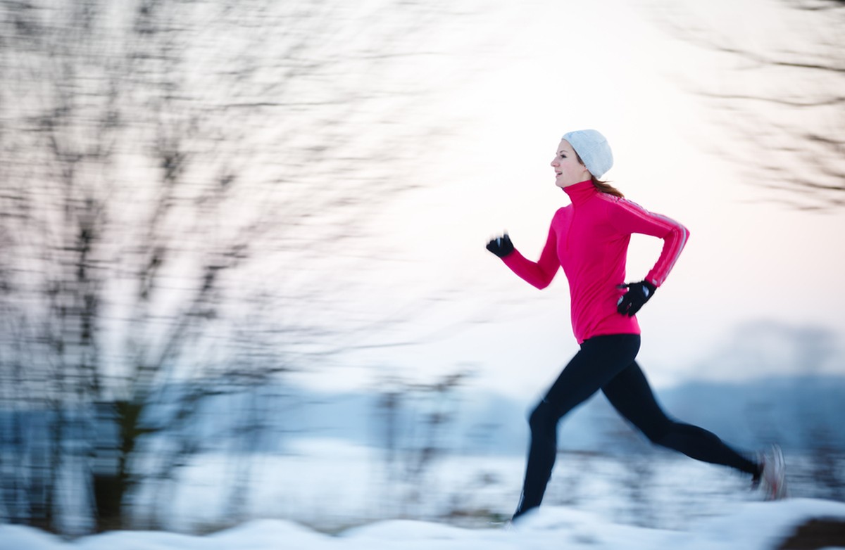 laufen sport training winter joggen