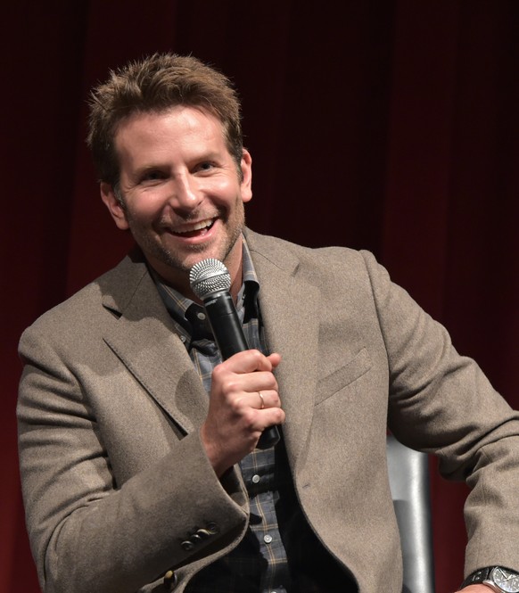 NEW YORK, NY - OCTOBER 18: Actor Bradley Cooper speaks on stage at the Private Screening Of BURNT, Q&amp;A Panel And Reception With Bradley Cooper And Sienna Miller during Food Network &amp; Cooking C ...