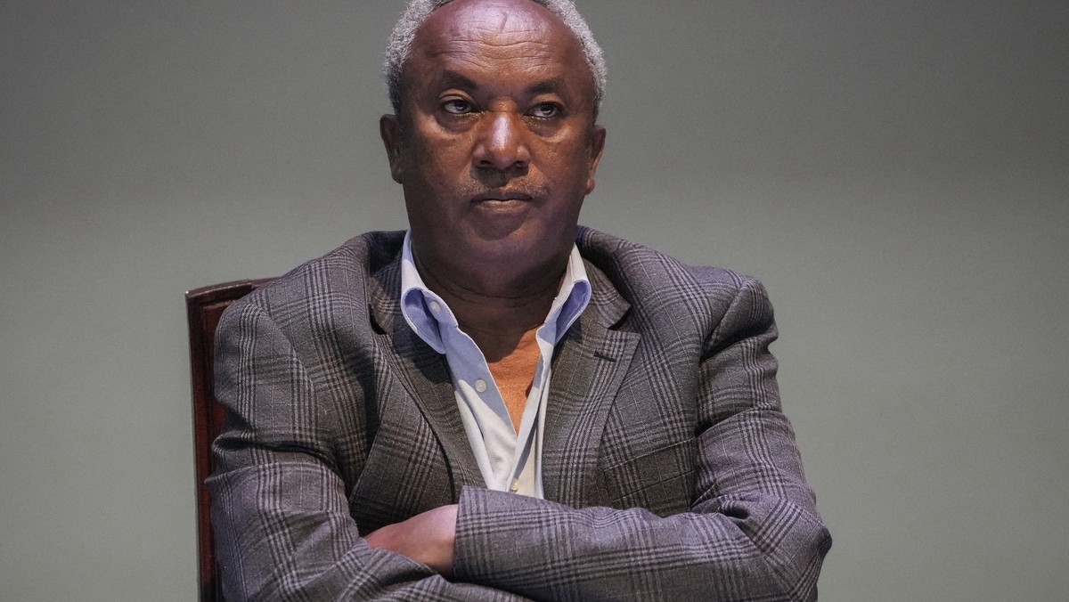 Head of the Tigray Forces Lieutenant General Tadesse Werede attends continuing peace talks between Ethiopia's government and Tigray regional representatives, in Nairobi, Kenya Monday, Nov. 7, 202 ...