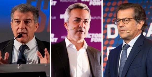 Laporta, Font und Freixa – sie wollen Barça retten.