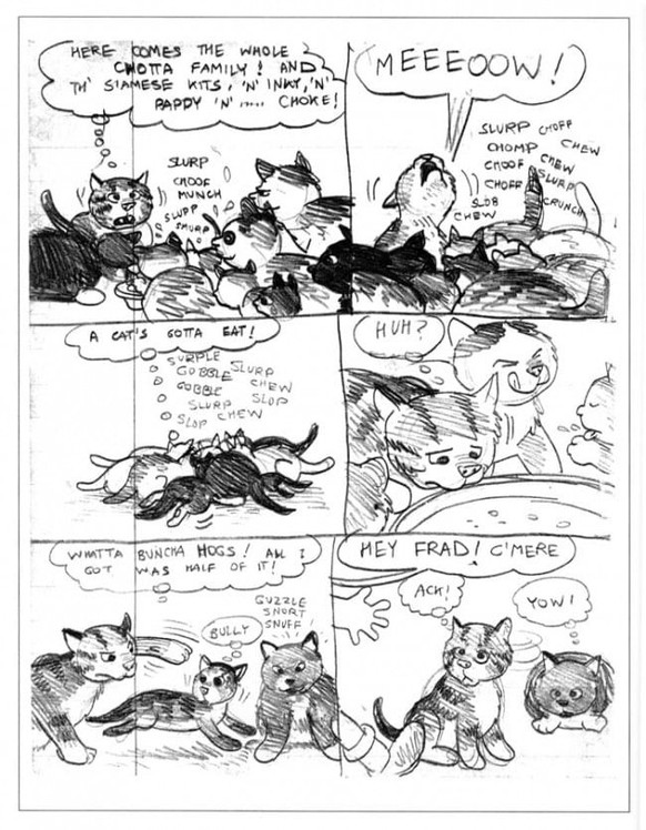 Fritz the Cat in seinen Anfängen
https://www.tcj.com/crumb-in-the-beginning/