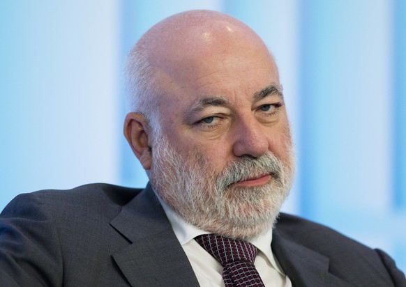 FILE - In this file photo taken on Tuesday, May 31, 2016, Russian businessman Viktor Vekselberg attends the Russian International Affairs Council in Moscow, Russia. Vekselberg is being designated by U ...