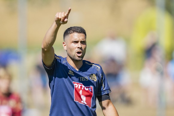 Leonardo Bertone von Luzern bei einem Testspiel zwischen dem FC Luzern und dem FC Winterthur vom Samstag, 4. Juli 2026 in Altbueron im Kanton Luzern. (KEYSTONE/Urs Flueeler)