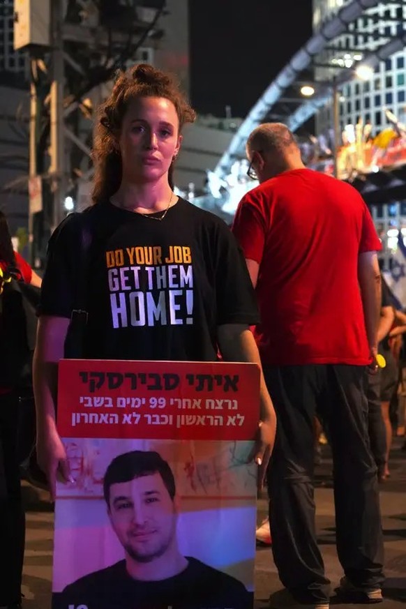 Naama Weinberg Israel hostages hostage Demo Demonstration