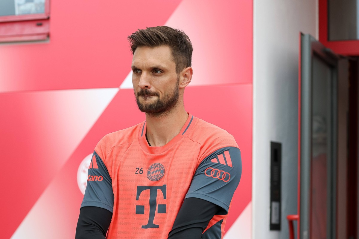 Sven Ulreich FC Bayern Muenchen, 26, GER, Training, FC Bayern Muenchen, Fussball, Saison 2025/2026, 31.07.2025, GER, Training, FC Bayern Muenchen, Fussball, Saison 2025/2026, 31.07.2025 Muenchen *** S ...