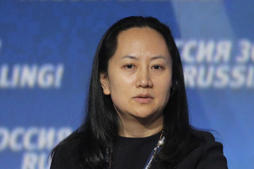 epa07211367 (FILE) - Meng Wanzhou, Chief Financial Officer of Huawei, attends the VTB Capital&#039;s &#039;RUSSIA CALLING&#039; investment forum in Moscow, Russia, 02 October 2014 (reissued 06 Decembe ...