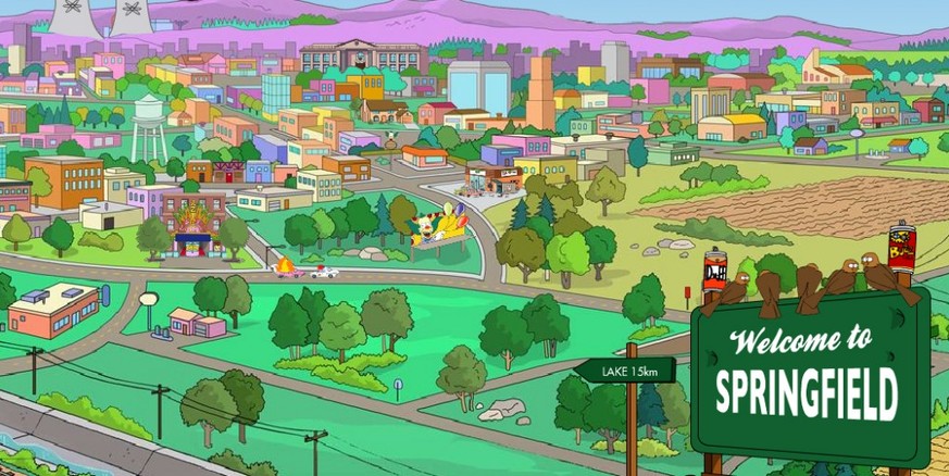 Ein menschliches Gehirn: Springfield.