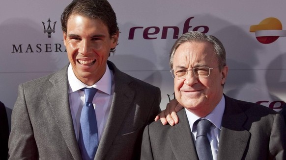 IMAGO / Alterphotos

Spanish tennis player Rafael Nadal accompanied by Real Madrid President Florentino Perez attends the 75th Anniversary Marca Awards ceremony at Callao cinema in Madrid, Spain. Nove ...