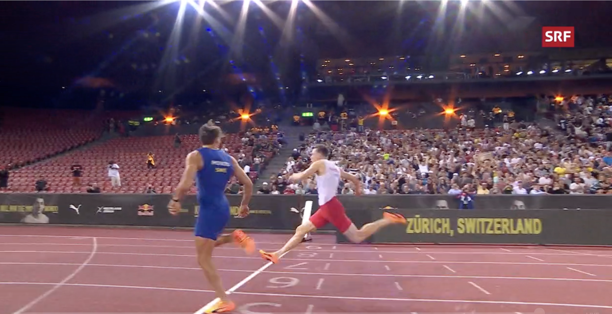 Mondo Duplantis gewinnt gegen Karsten Warholm.