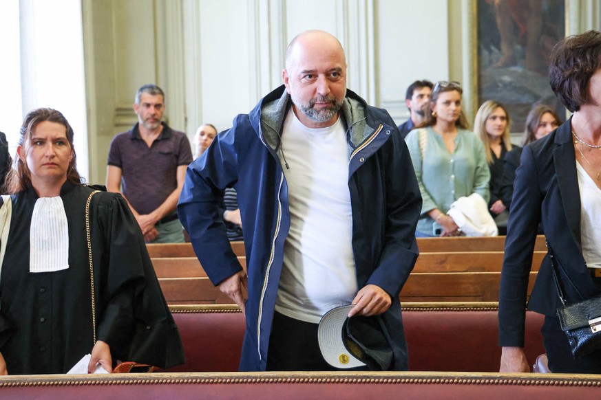 Le pr�sident du club de football des Girondins de Bordeaux, G�rard Lopez, au tribunal de commerce de Bordeaux G�rard Lopez, Girondins de Bordeaux football club President, at the commercial tribunal of ...