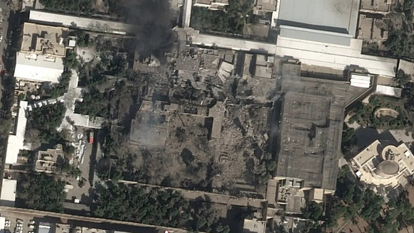 Die zerstörte Residenz von Ajatollah Ali Chamenei