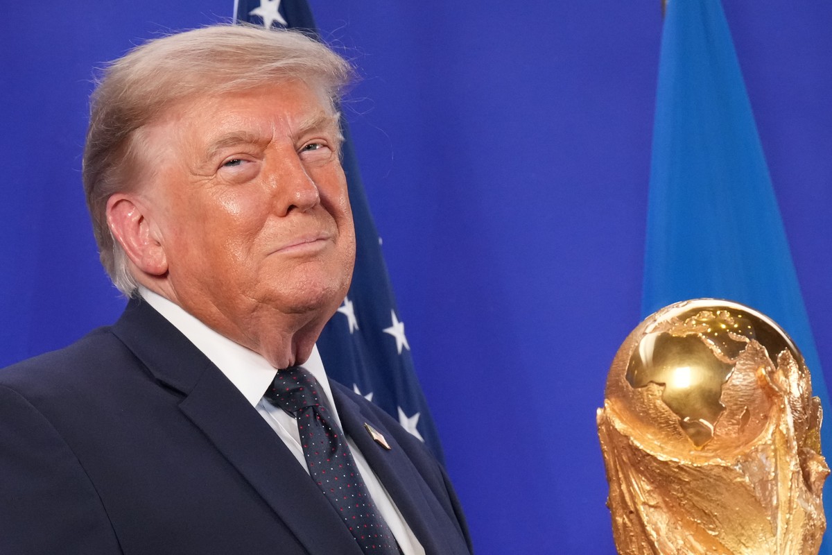 President Donald Trump listens as FIFA President Gianni Infantino speaks at a reception at Trump Tower in New York, Friday, July 17, 2026. (AP Photo/Jacquelyn Martin)
Donald Trump